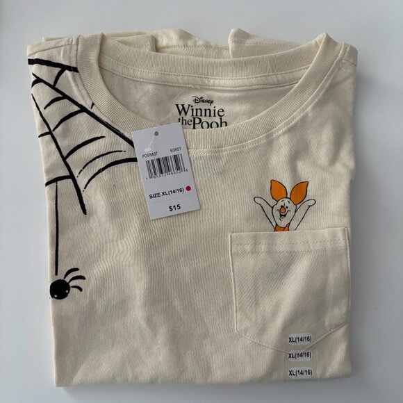 Disney Winnie the Pooh Kids Girls Crew Neck Short Sleeve Halloween T-Shirt NEW - Picture 6 of 6